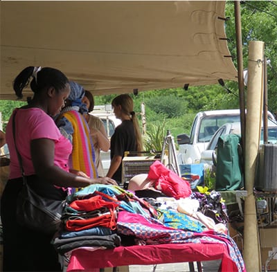 A Visit to Maun Farmers Market at Motsana in Botswana 6 bric-a-brac stall at Maun Farmers Market | The Silver Nomad
