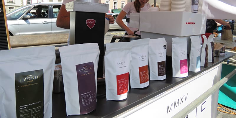 A Tour Around The Stalls At Kelso Farmers' Market In July 8 Luckie Coffee at Kelso Farmers' Market July
