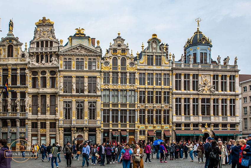23 Amazing UNESCO Sites in Europe, Off the Beaten Track 18 The Grand Place in Brussels showing the tall highly decorated buildings around the place
