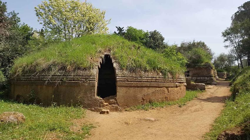 23 Amazing UNESCO Sites in Europe, Off the Beaten Track 25 Etruscan Necorpolis a round grass topped clay built tomb