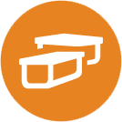 Geocaching, how to be part of the worldwide treasure hunt! 8 Orange circle symbol with two white boxes inside denoting a multi-cache