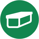 Geocaching, how to be part of the worldwide treasure hunt! 6 green circle symbol with white box inside denoting a traditional geocache