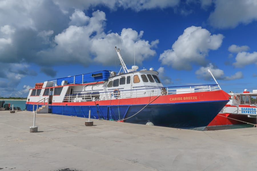 Barbuda – What You Need To Know Before You Go 3 Caribe Breeze at dock in Barbuda