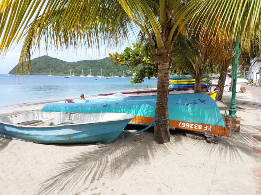 19 Of The Most Beautiful Caribbean Islands 5 Martinique blue boats on the beach