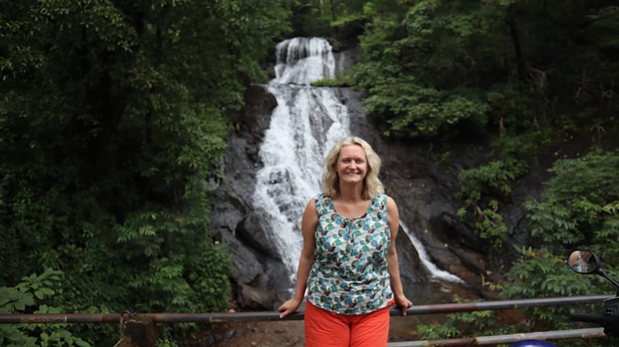 A Fascinating Tour around Tanshikar Spice Farm, South Goa 2 Netravali waterfall