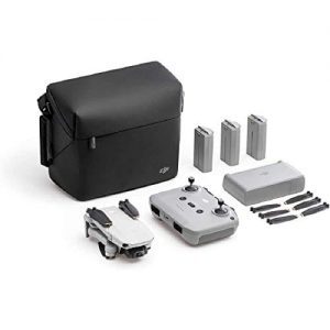 DJI Mini 2 Fly More Combo image attachment showing drone, controller, batteries, case and extra propellors