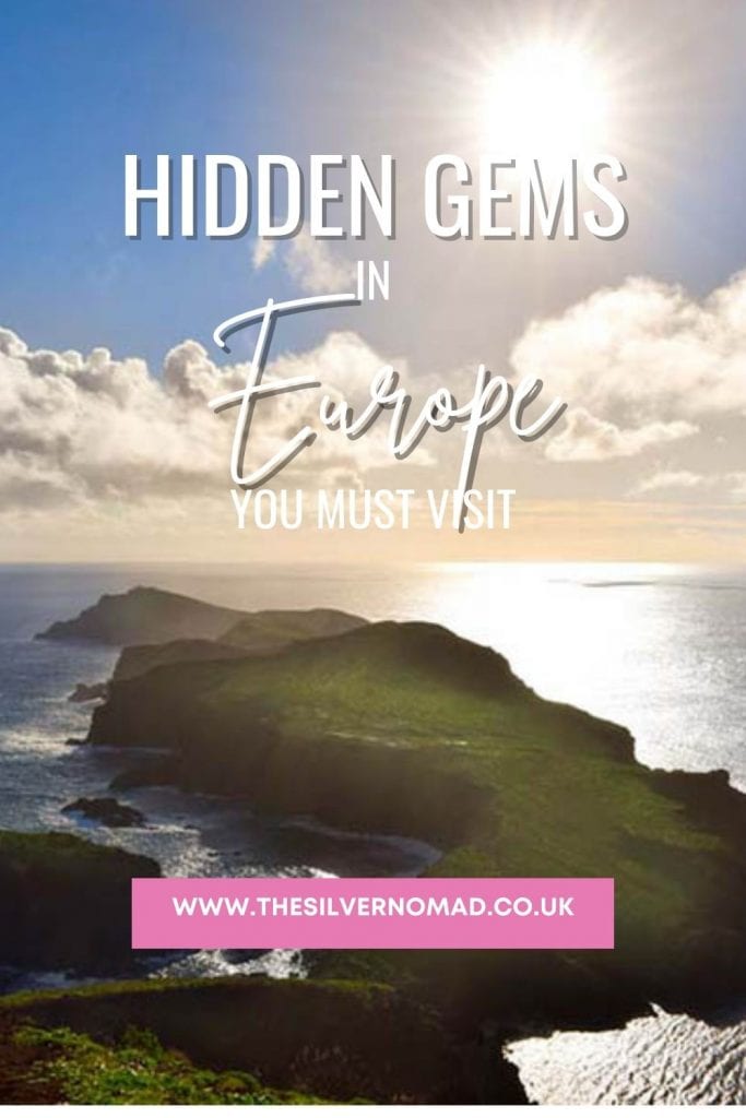 35+ Amazing Hidden Gems In Europe You Must Visit 44 green islands in the sea with the words Hidden Gems in Europe to find and explore superimposed