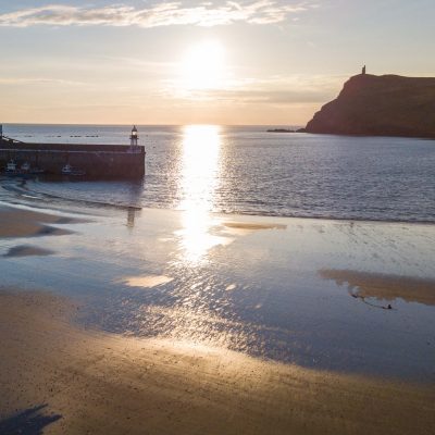 Port Erin Beach from the air