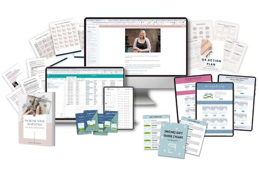 Q4 Booster toolkit image showing all the different elements of the kit