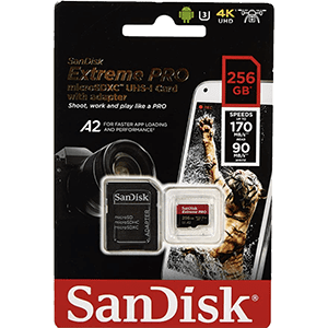 256GB Sandisc Memory Card in packet
