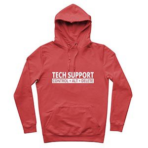 Tech Hoodie, saying Ctr Alt Delete