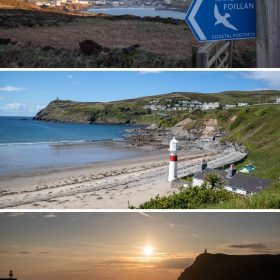 Things to do in Port Erin with images of the beach, Milners Tower and the lighthouse