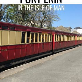 Visiting Port Erin in the Isle of Man with red and cream coaches