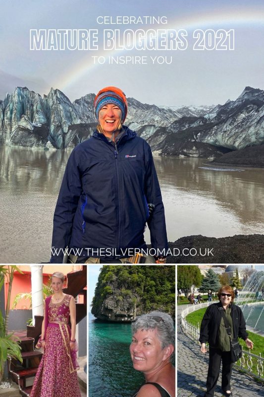 Celebrating 16 Awesome Mature Bloggers In 2021 To Inspire You 18 images of 4 mature bloggers with Celebrating Mature Bloggers 2021 to inspire you superimposed