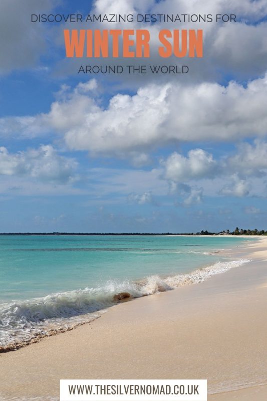25 Amazing Destinations For Winter Sun Around The World 29 Beach with turquoise seas with Amazing Destinations for Discover Amazing Destination for Winter Sun around the World written on top