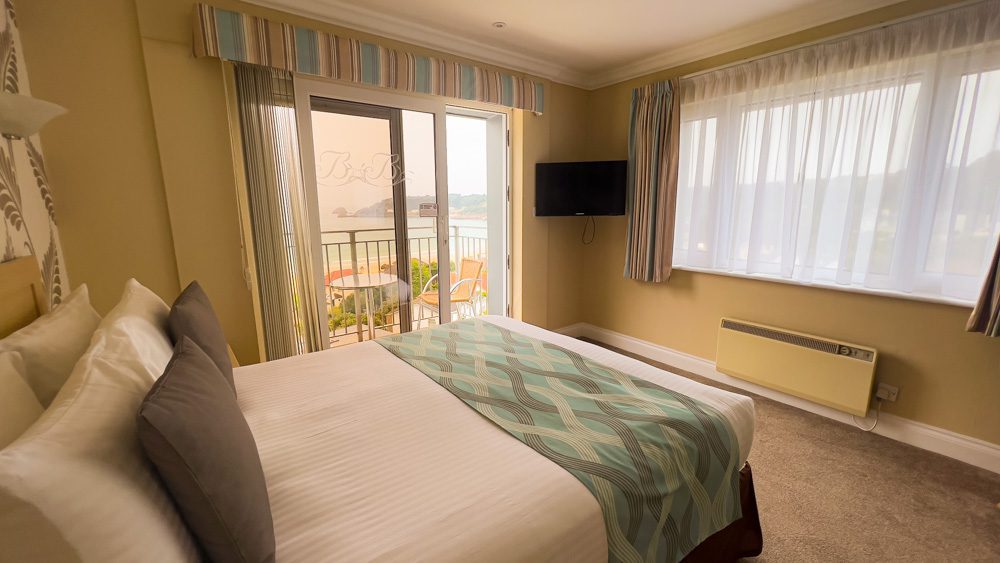 Visiting The Beautiful Biarritz Hotel In Jersey, Channel Islands (2023) 4 View of the Superior Sea View room with side window and balcony