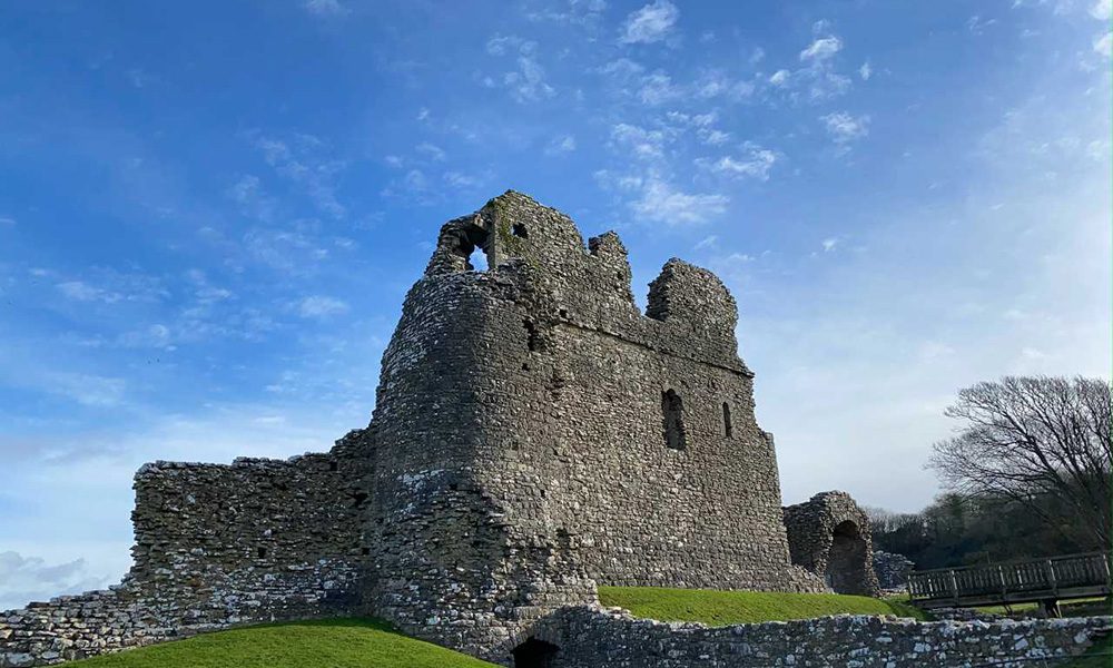 The ruins of Ogmore Castle