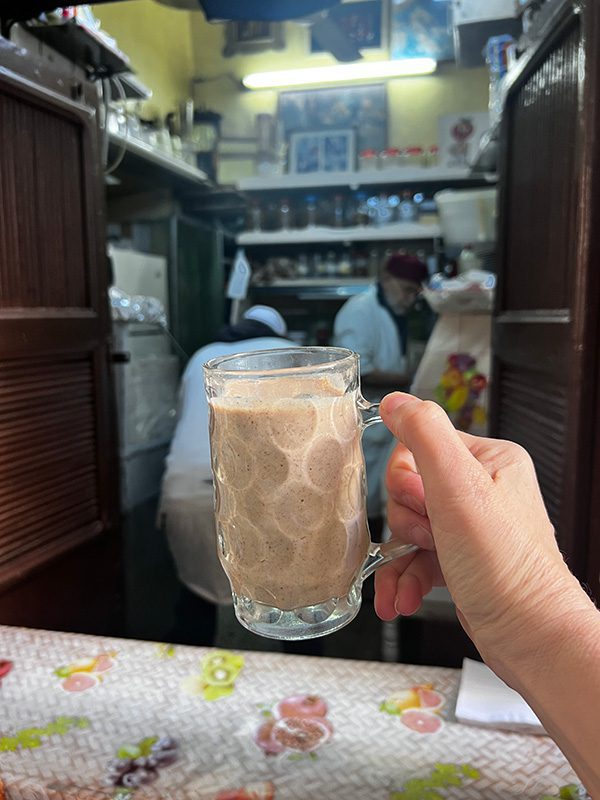 Sawa Taste of Tunisia: Explore the amazing food of Tunisia (2024) 34 Nut milk in a glass mug