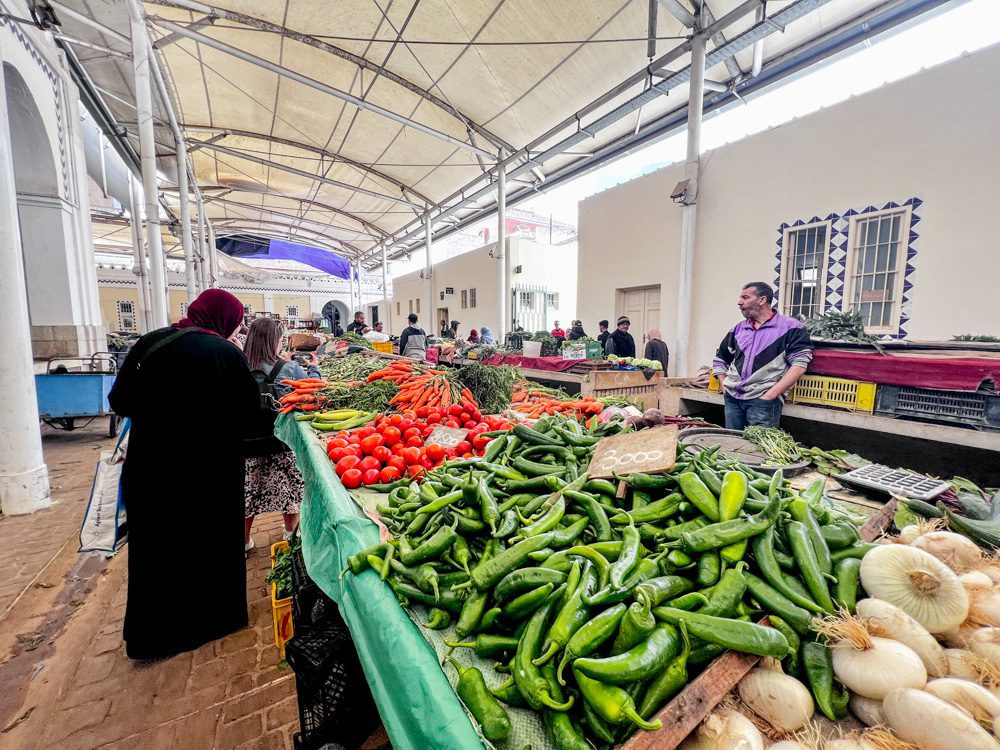 Sawa Taste of Tunisia: Explore the amazing food of Tunisia (2024) 23 some of the vegetable stalls in the Central Market