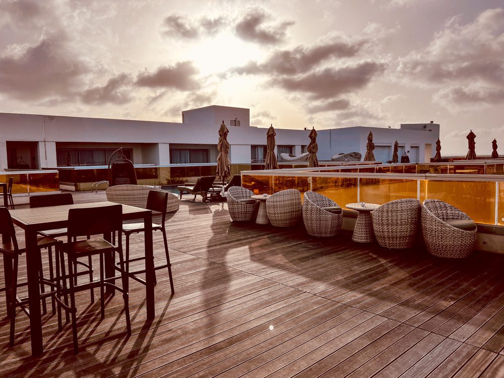 The Elegant Vip Suites At The Royal Thalassa Monastir (2024) 9 a deck with chairs and tables on it