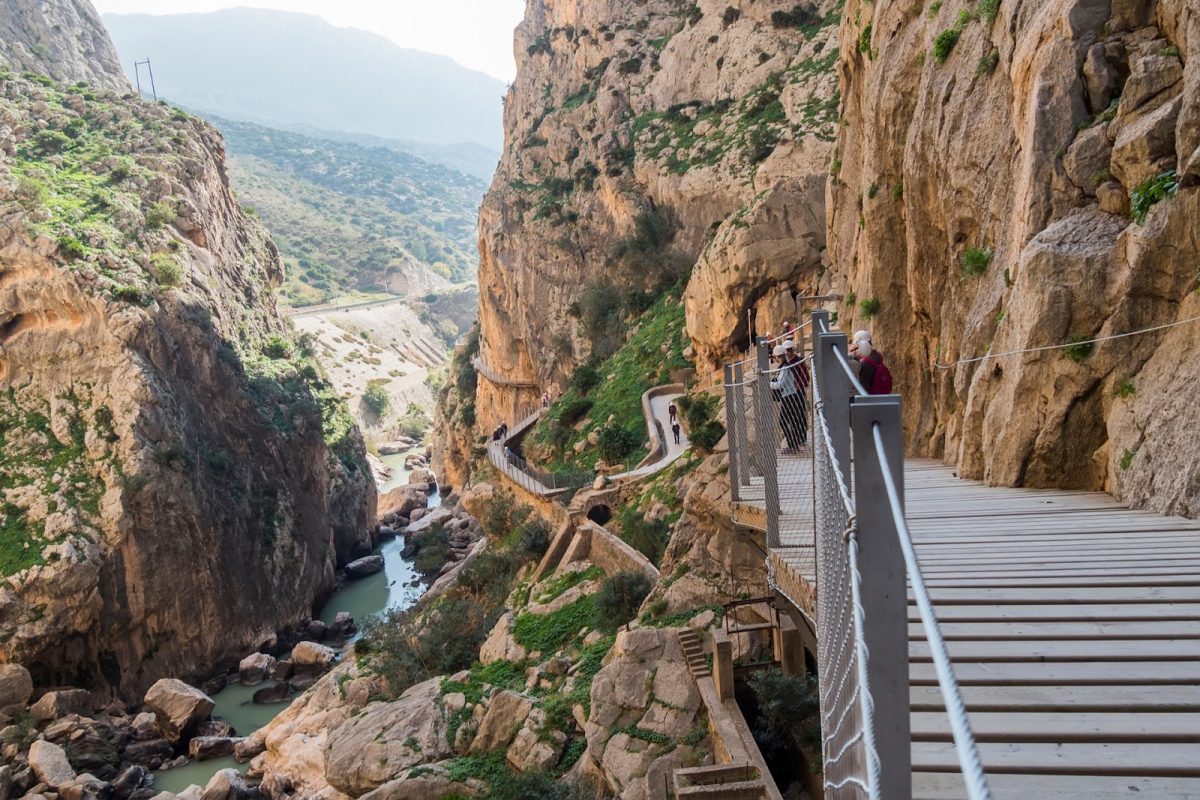 Is Andalucia Worth Visiting? 7 Amazing Reasons to Visit in 2025 5 The Caminito del Rey walkway in Andalucia wooden walkway, along the edge of the cliff above a gorge
