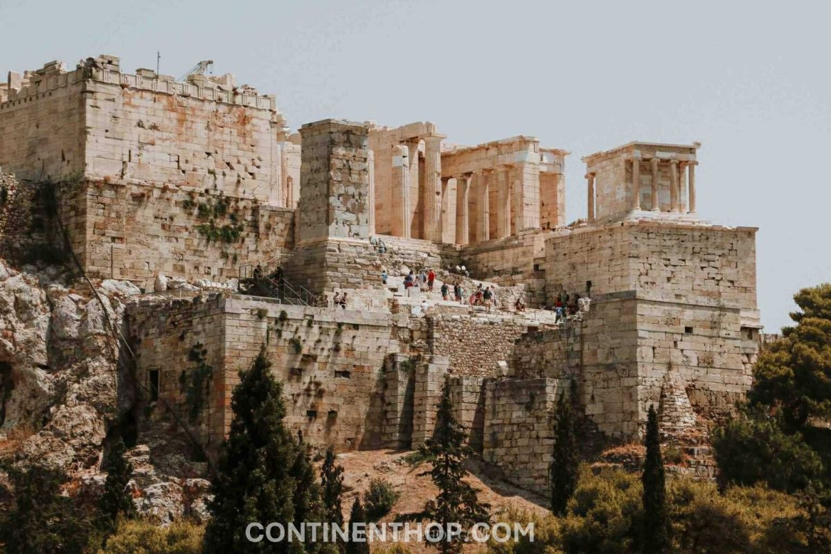 The ruins of the Acropolis one of the UNESCO sites in Greece