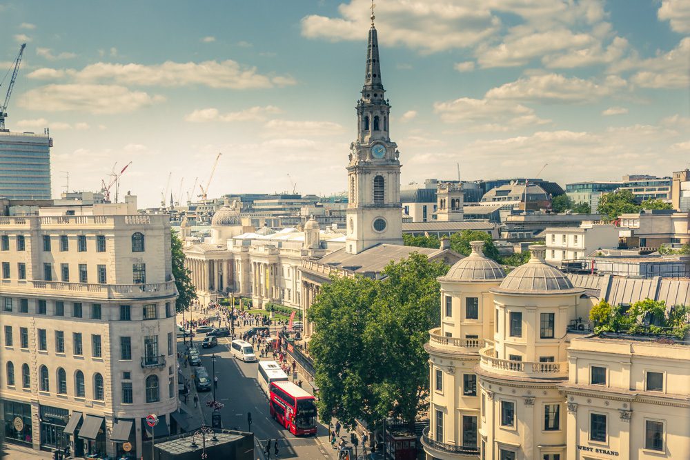 The view from the Clermont Charing Cross