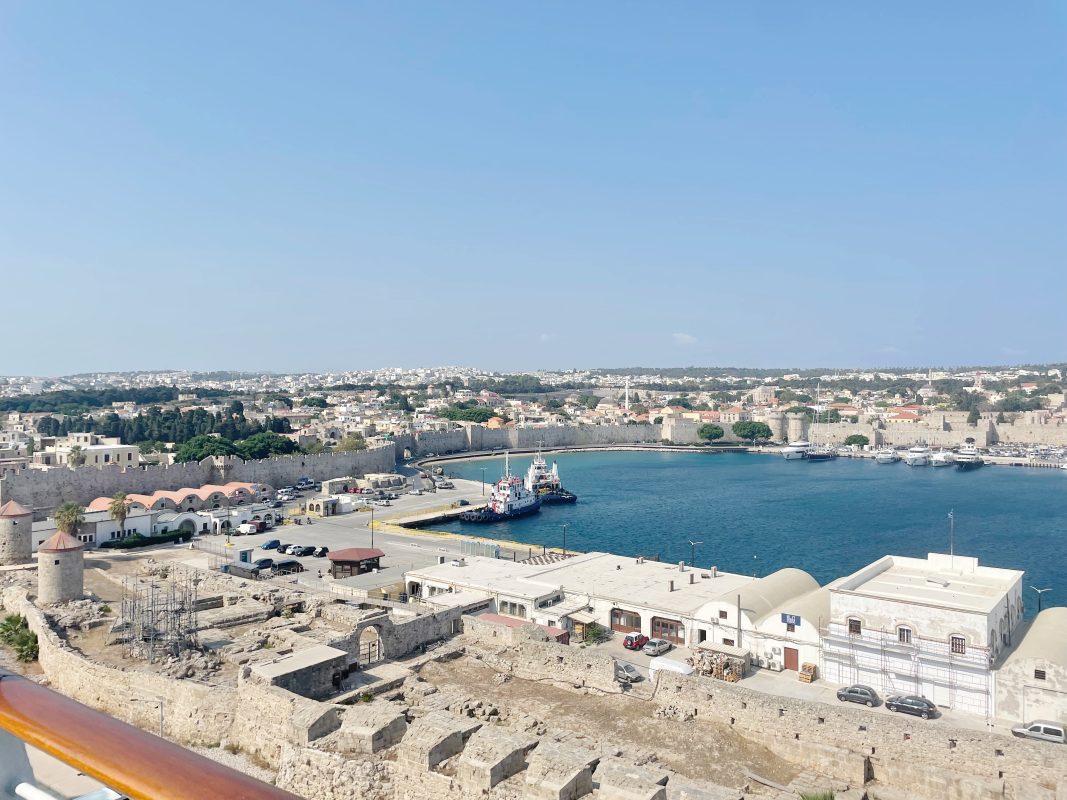 The harbour at Rhodes