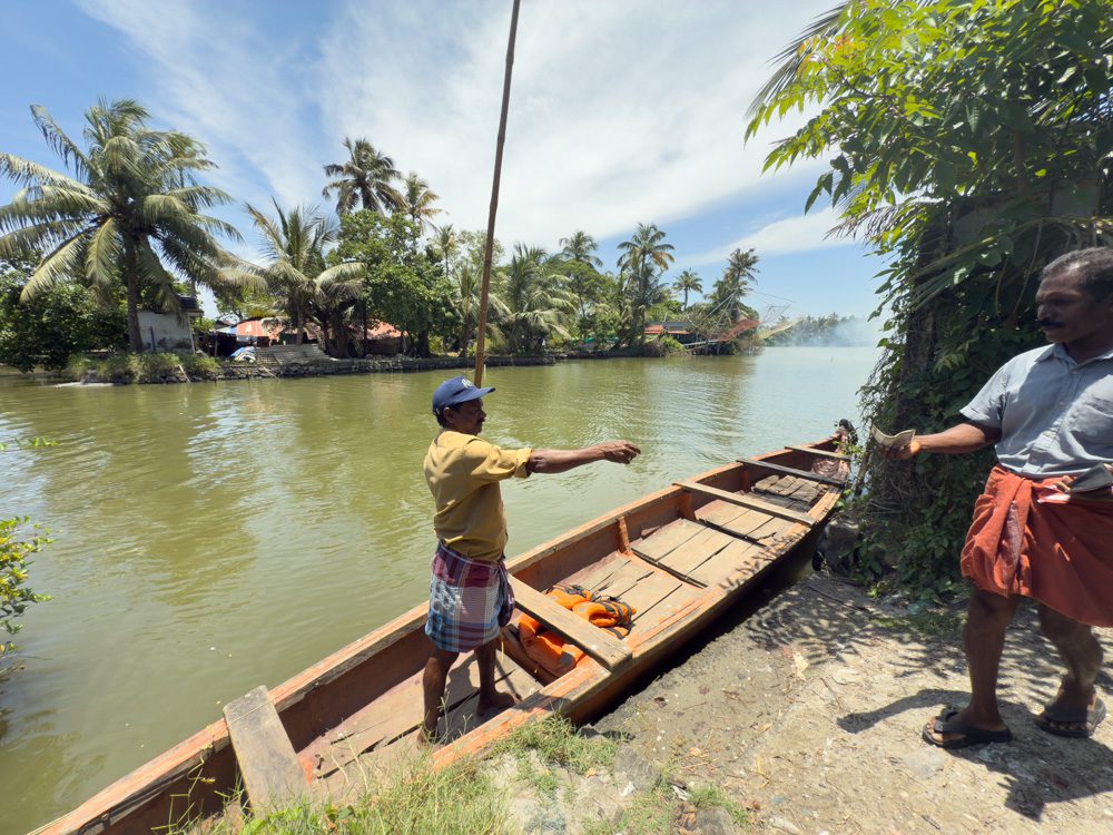 our ferryman across the canal
