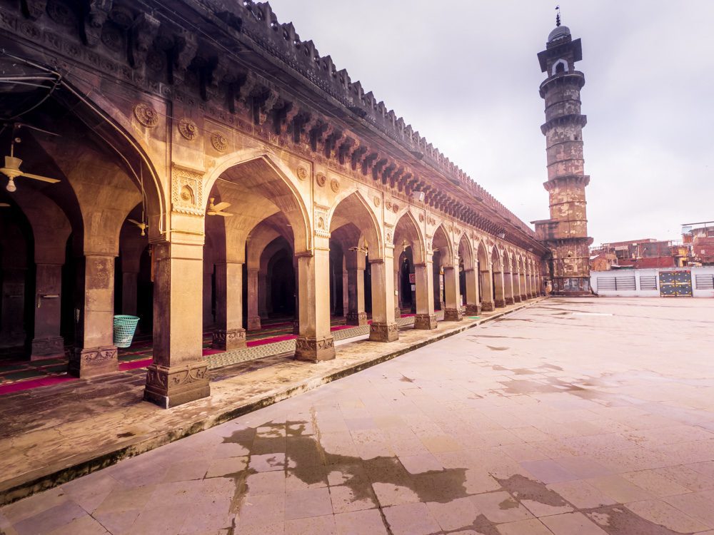 The Jama Masjid Mosque courtyard