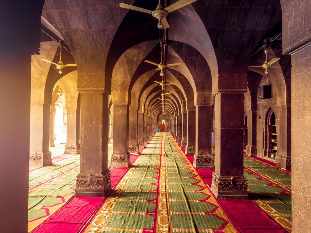 The archways at the Jama Masjid Mosque
