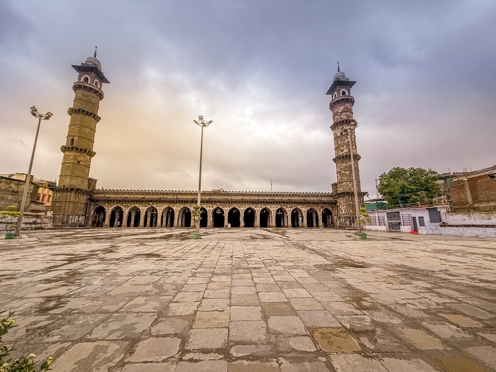 The courtyard at the Jama Masjid Mosque