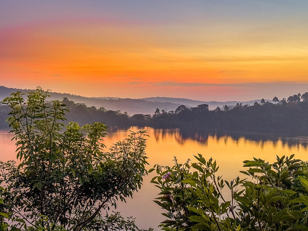 dawn breaks over Lake Nyabikere