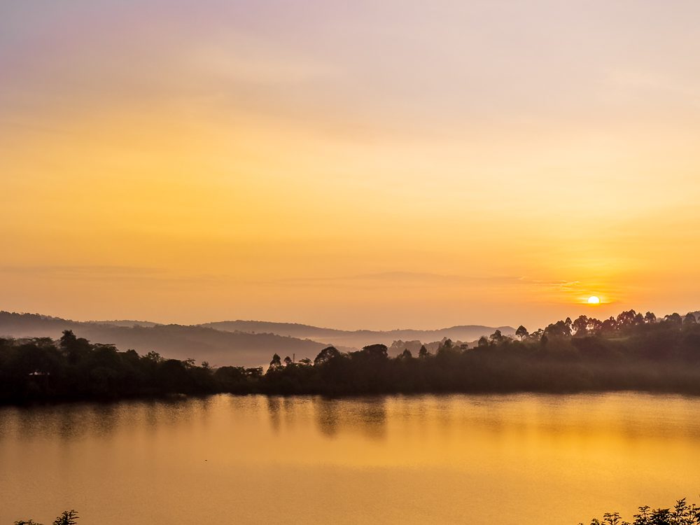 misty dawn over Lake Nyabikere